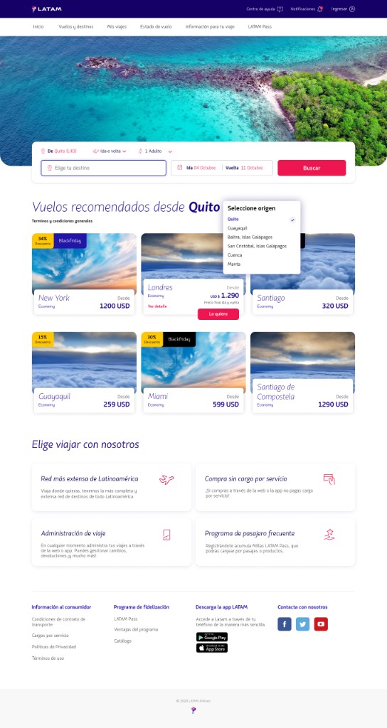 LATAM airlines project visual