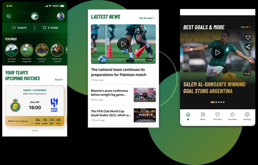 Saudi Arabia football federation project visual